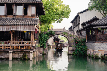 中国　烏鎮　西柵　ウォーターフロント