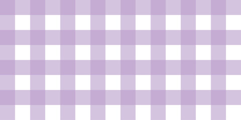 Seamless pastel purple gingham pattern