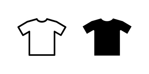 Shirt icon set. Suitable for e-commerce websites, fashion apps, and online shopping platforms. Symbol of tops, fashion, style, and garment.