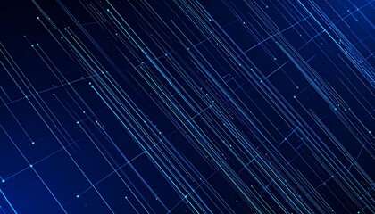 A dynamic abstract representation of digital networks, featuring an ethereal flow of data streams, lines, and interconnected nodes, rendered in vibrant blue tones.