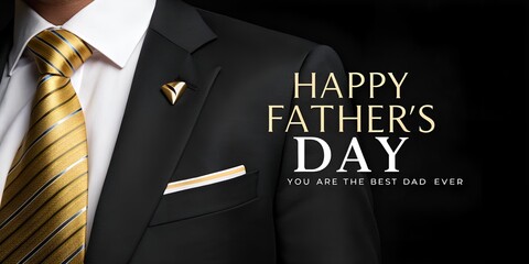 Happy Father's Day in style: A gentlemanly, classy portrayal of Father's Day, highlighting elegance, affection, and special bond in this refined celebration.