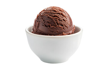 Chocolate ice cream isolated on transparent background png