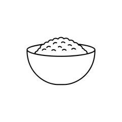 vector illustration of a plate with fruit and vegetables