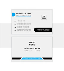 Futuristic business card design. Modern shape with abstract background. Vector illustration print template.
