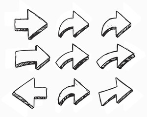 set of arrows vector