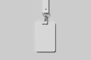 Blank ID card for mockup - 3D Rendering