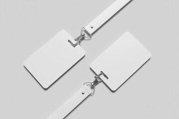 Blank ID card for mockup - 3D Rendering