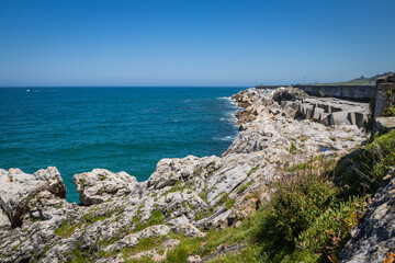breathtaking views on atlantic coast in northern spain