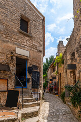 A street in the beautiful village of Les Baux de Provence, in Provence, France