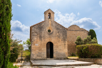 Saint Blaise Chapel in the beautiful village of Les Baux de Provence, in Provence, France