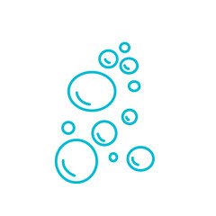 water bubble line vector