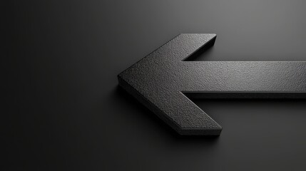 Fototapeta premium Black arrow pointing to the right