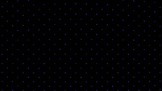 Blue stars pulse in a perfect grid