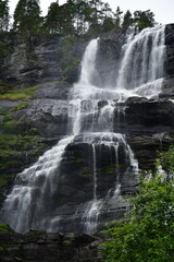Fototapeta premium waterfall in the mountains