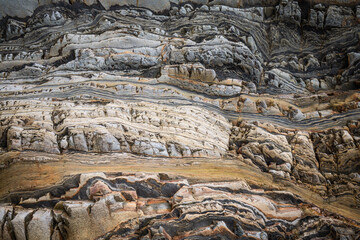 close up of rock, stone texture background detail on atlantic coast