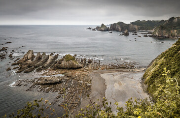 North Spain magical scenery on atlantic coastline