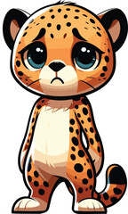 A Vector clipart illustration Cheetah