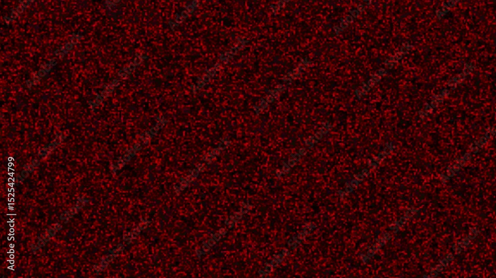 Poster abstract red and black pixelated digital data noise backdrop for visual effects and creative design 