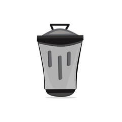 Garbage vector icon on white background trash remove design template.