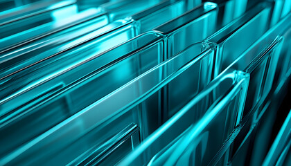 Obraz premium Abstract background design with reeded glass effect 3d render