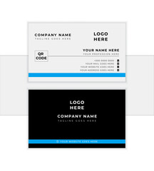Business card design template, Clean professional business card template, visiting card, business card template with editable vector
