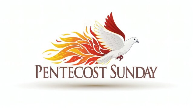 Celebrating Pentecost Sunday A Dove of Peace in Flames of the Holy Spirit