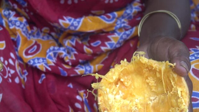 Wood apple is a hard-shelled tropical fruit with aromatic, tangy pulp, rich in nutrients, used in juices, chutneys, and traditional medicine.