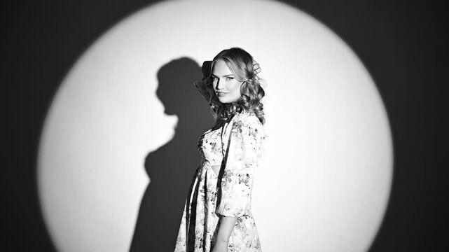 Beauty make up and hair style shoot in studio