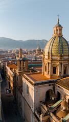 Vertical Aerial View Palermos Vibrant