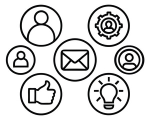 set of icons for web design