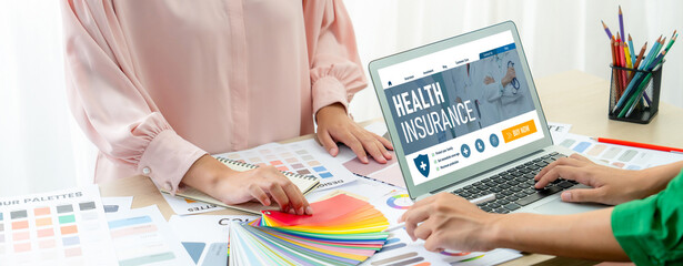 Health insurance web site brisk registration system for easy form filling
