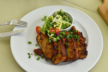 Traditional Podlasie food: potato cake