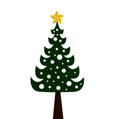  Minimal Christmas Tree Design with Snow Dots