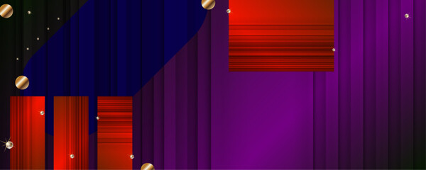 New Holiday Christmas gold design purple plum magenta background abstract shiny color with golden elements and glitter