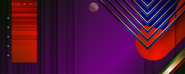 New Holiday Christmas gold design purple plum magenta background abstract shiny color with golden elements and glitter