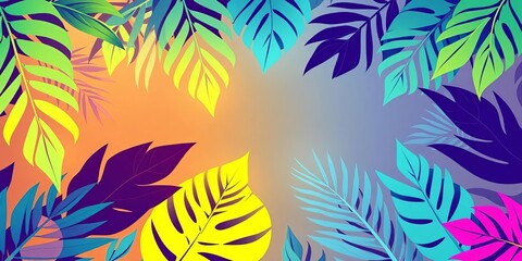 Light background,line art tropical leaves silhouette botanical wallpaper pattern, plant, monstera