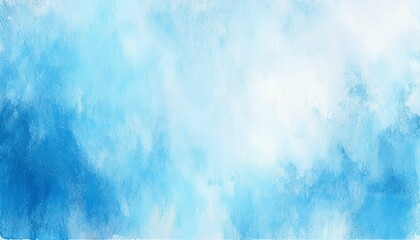Abstract cerulean blue watercolor wash texture background wallpaper. Copy space, cold ice color art, contemporary artistic backdrop
