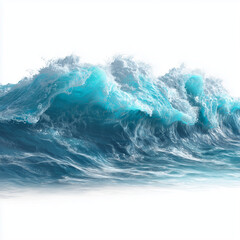 Powerful Ocean Waves , isolated on white background png