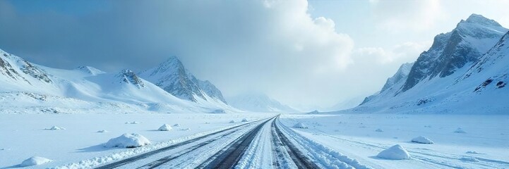 Frozen landscape, icy textures, stark beauty A desolate, winter scene evokes a feeling of chilling artistic isolation Perfect for projects needing a cold, austere aesthetic , frostbite, icy landscape
