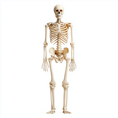 Detailed Human Skeleton Anatomy , isolated on white background png