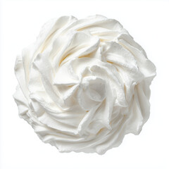 Obraz premium Whipped Cream Texture Closeup , isolated on white background png