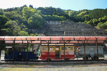 兵庫県朝来市　神子畑選鉱場跡　明神電車