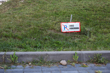 Parking, zakaz parkowania, miejsce prywatne.