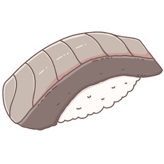 Saba mackerel sushi cuteness 