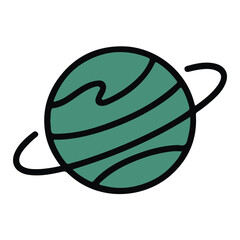 Green earth globe icon vector illustration: a circular design symbolizing nature, ecology, and global business