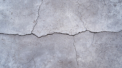 Obraz premium Cracked concrete surface with visible lines and rough texture.