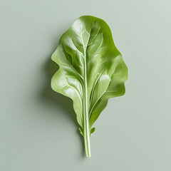 Tasty sweet white arugula isolated