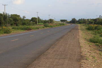 country road in the countryside