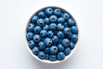 blueberries in a glass bowl