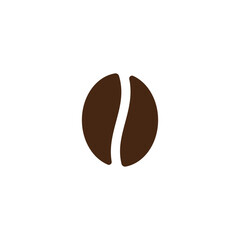 Roasted Coffee Bean Icon A Simple Yet Striking Vector Graphic Design